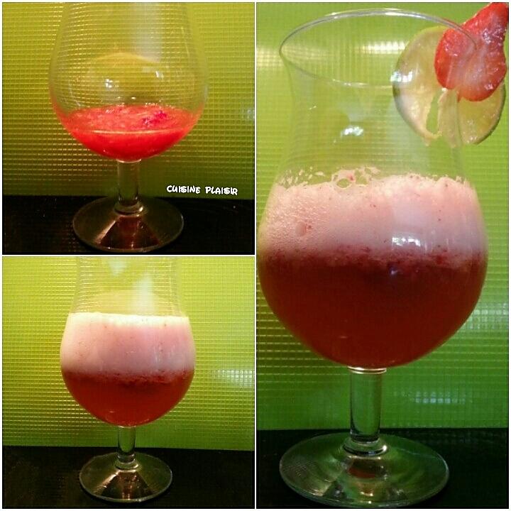 recette Cocktail de Fraises à la bière