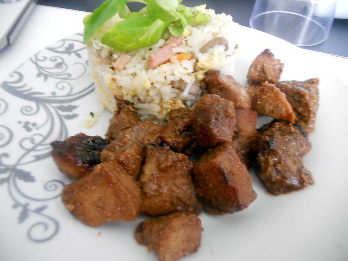 Sauté de porc laqué