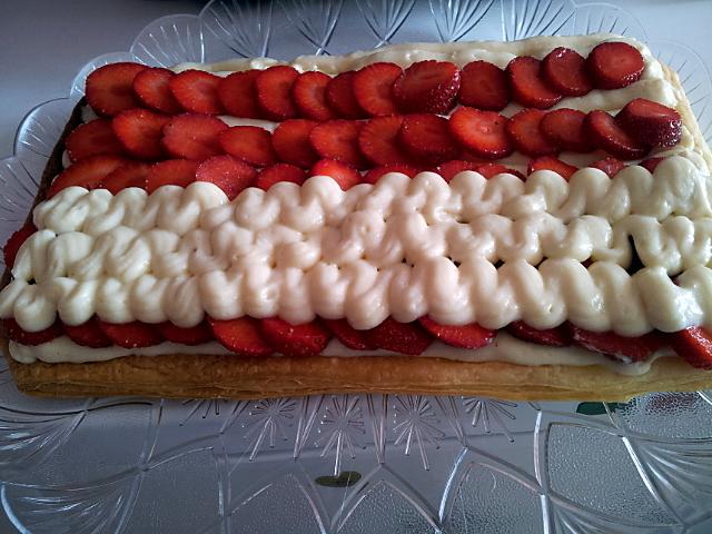 recette Mon Mille-feuille aux fraises