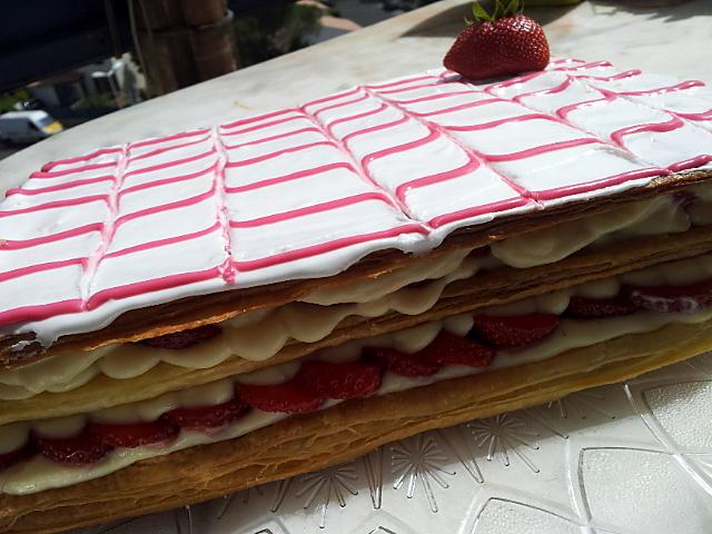 recette Mon Mille-feuille aux fraises