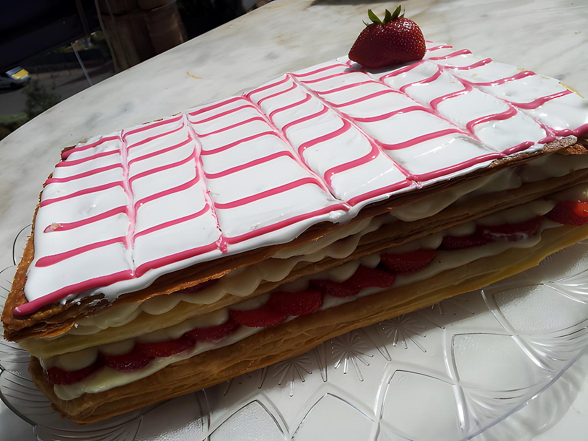 recette Mon Mille-feuille aux fraises