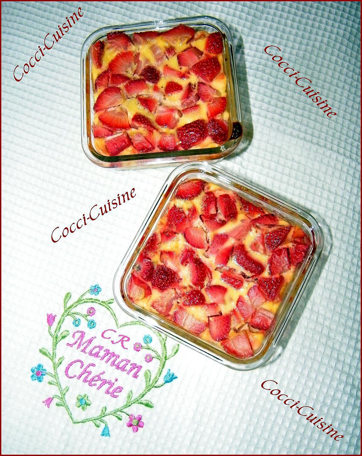 recette Clafoutis individuels aux fraises