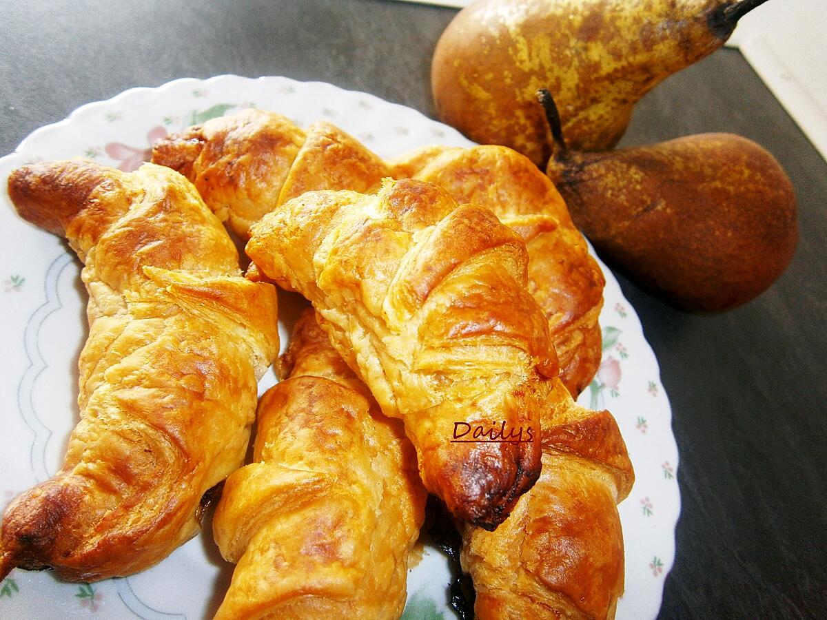 recette Minis Croissants Chocolat Et Poire