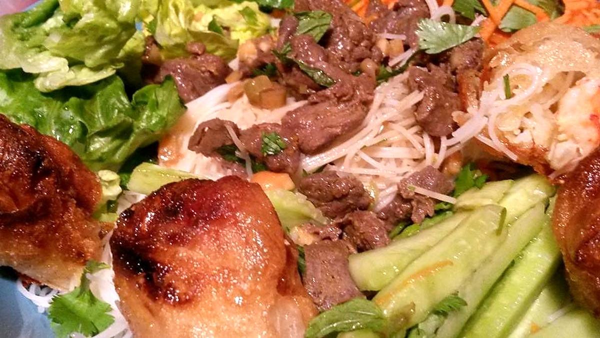 recette Salade bo bun terre et mer