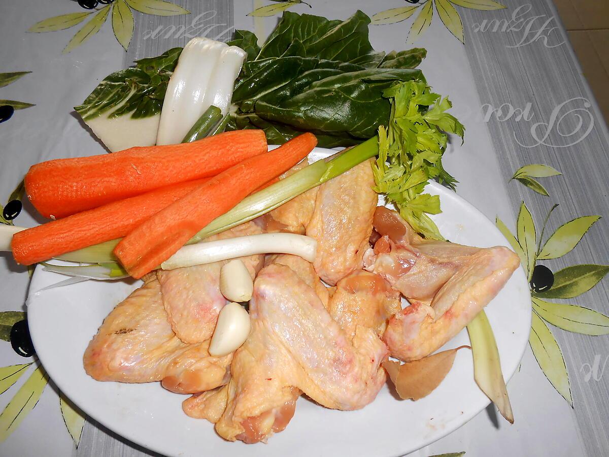 recette SOUPE DE LEGUMES AU POULET