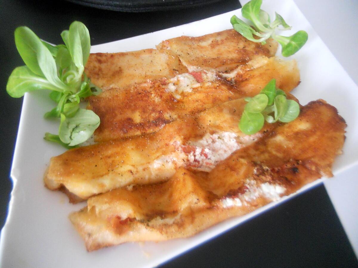 recette Prosciutto ricotta feuilles de brick