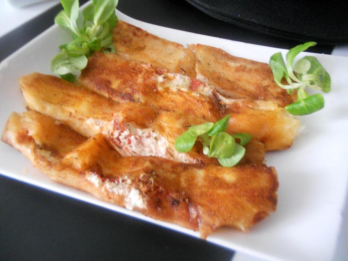 recette Prosciutto ricotta feuilles de brick