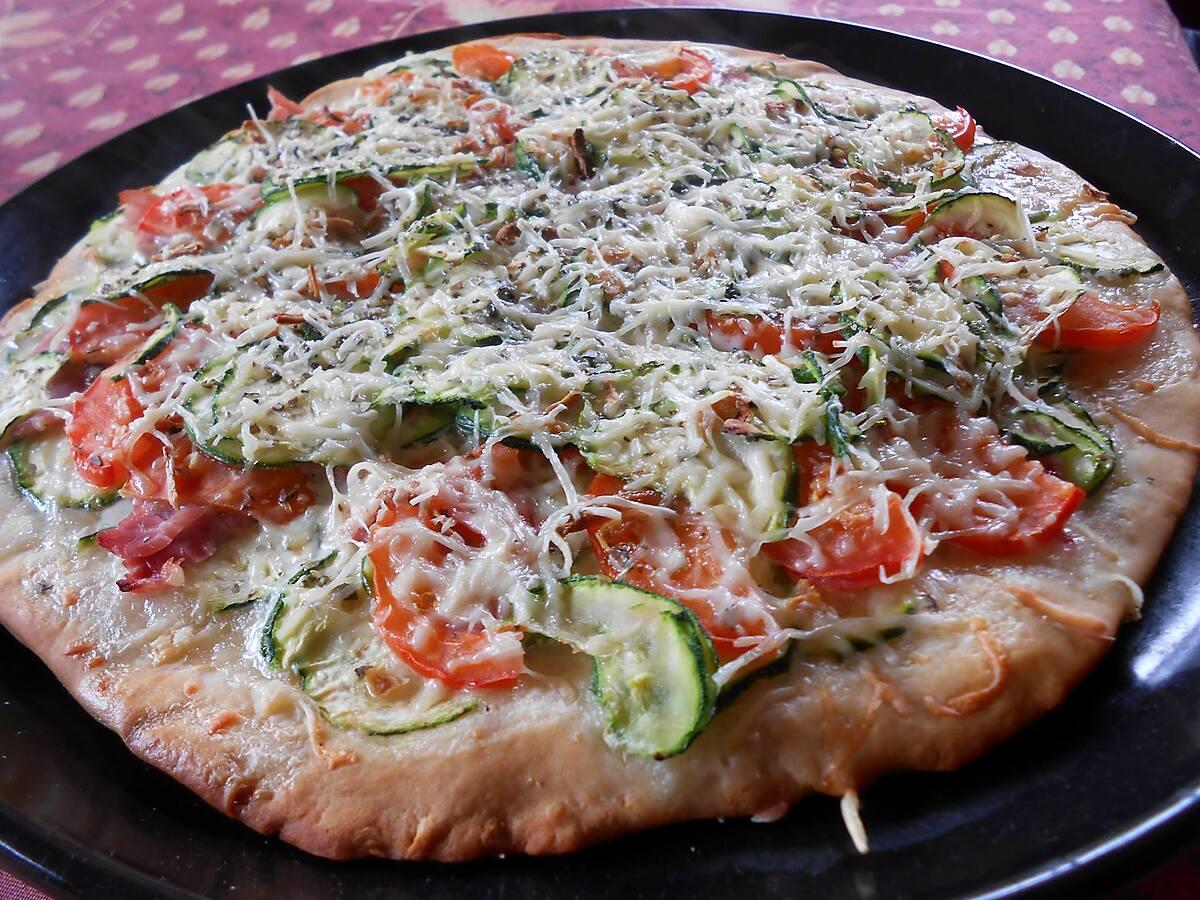 recette Pizza aux courgettes