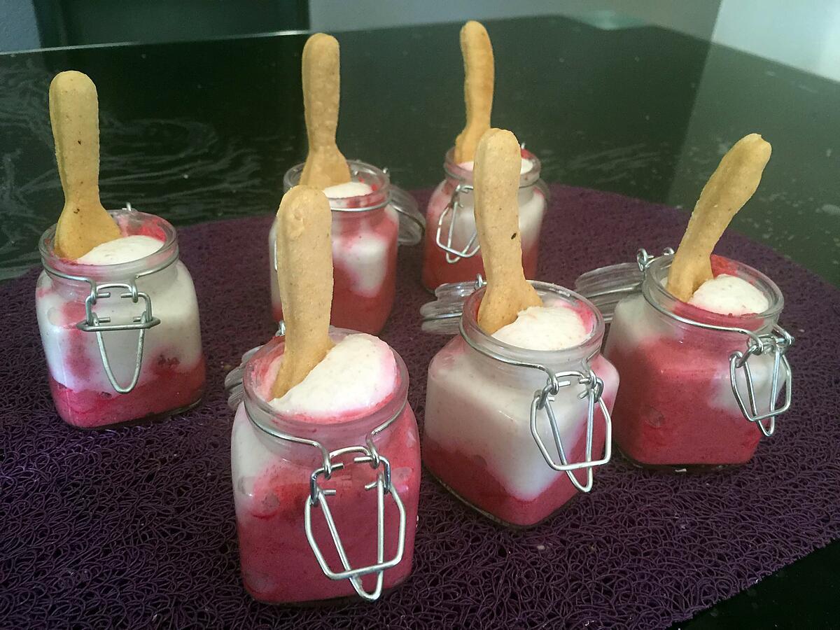 recette Verrine betterave boursin et crème de surimi