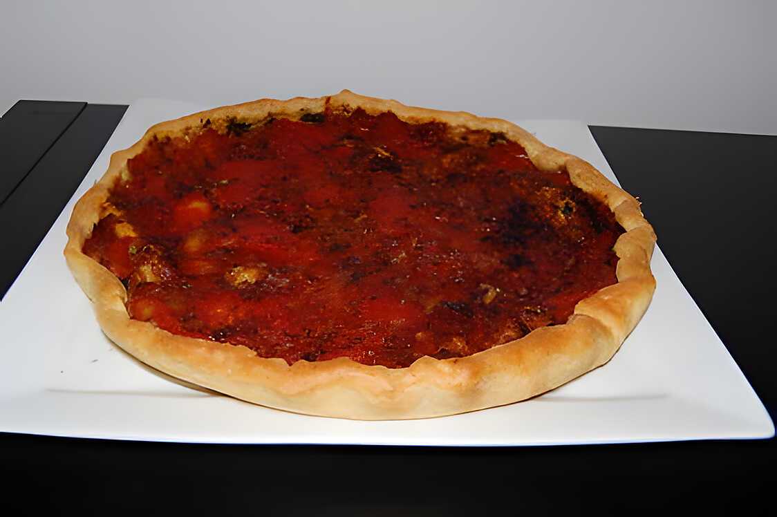 Tarte fine à la Tomate et au Basilic