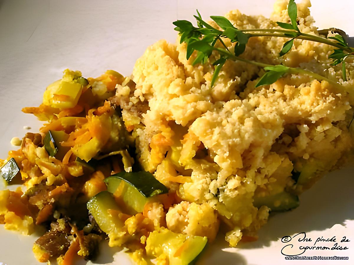 recette Crumble méli-mélo de légumes