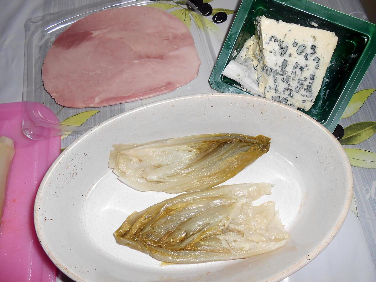 recette SANDWICH D'ENDIVES AU SAINT AGUR ET JAMBON