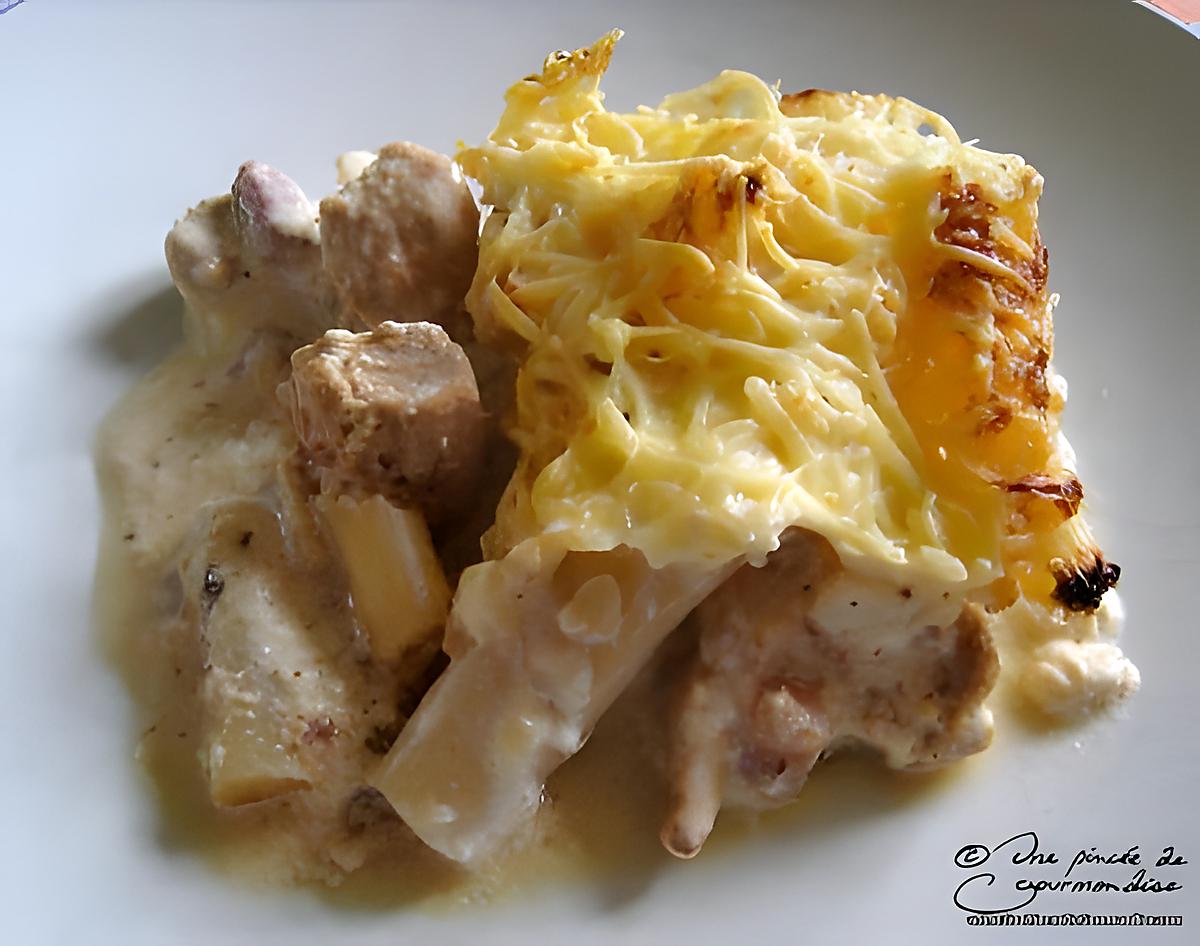 recette Gratin de poulet aux salsifis et mascarpone