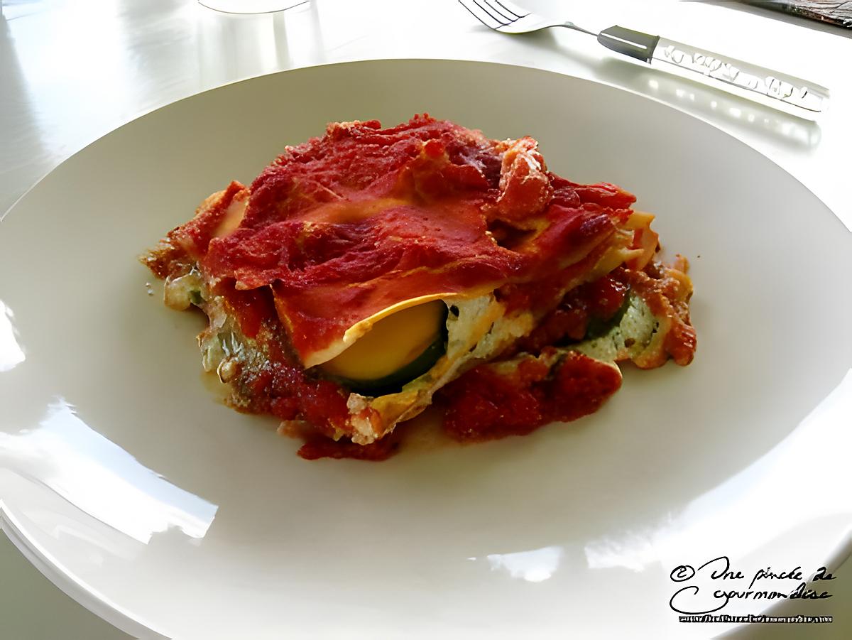 recette Lasagnes à la brousse et à la courgette