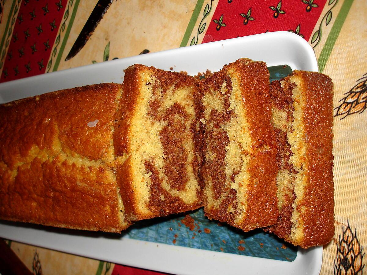 recette Cake marbré au nutella