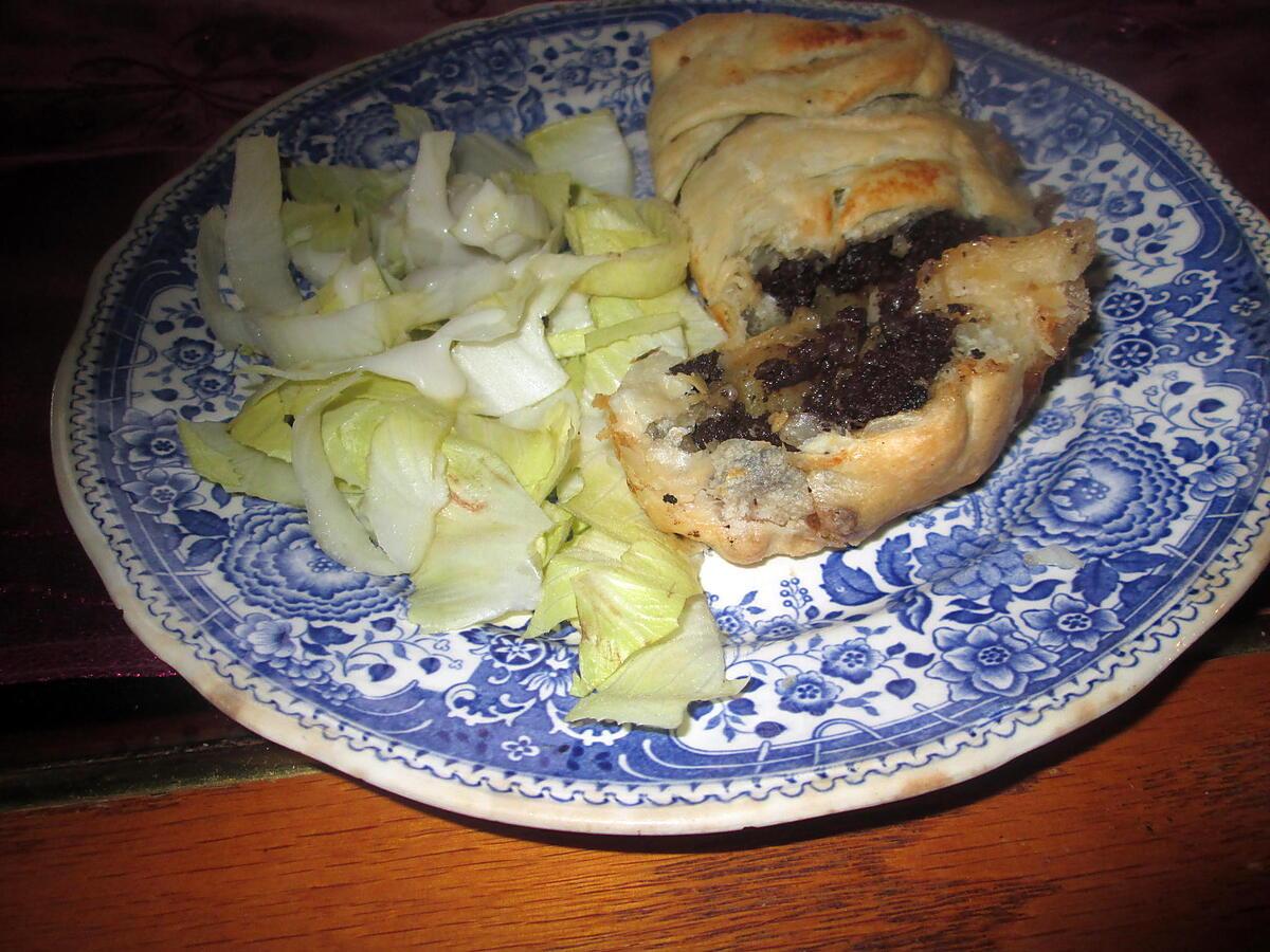 recette feuilleté boudin pommes