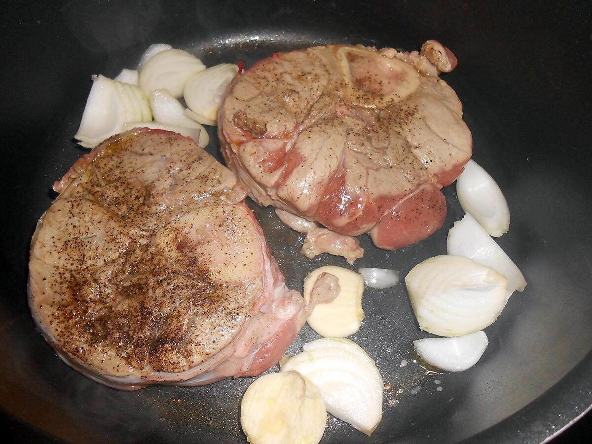 recette OSSO BUCCO CAROTTES ET PETITS LEGUMES