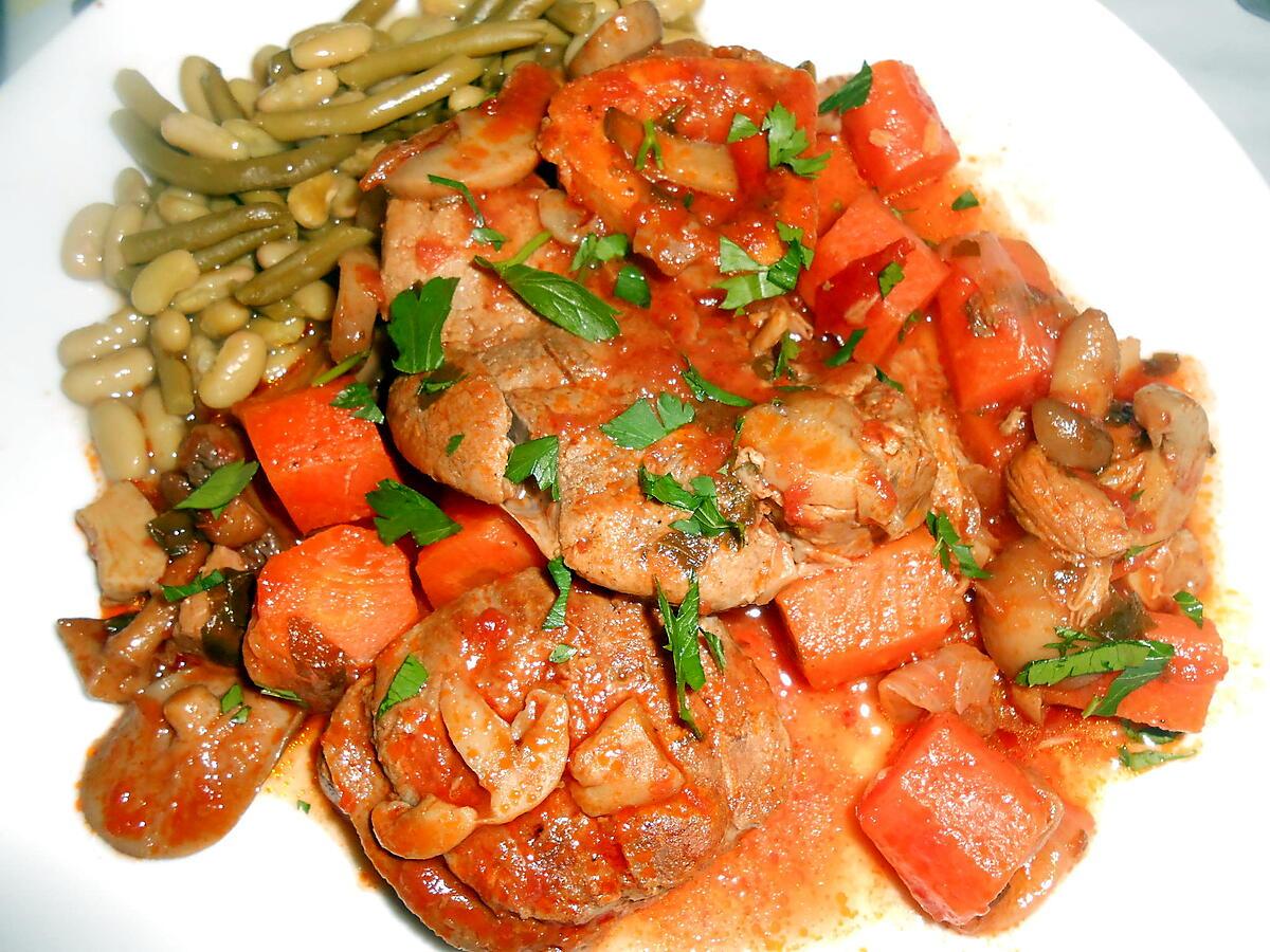 recette OSSO BUCCO CAROTTES ET PETITS LEGUMES