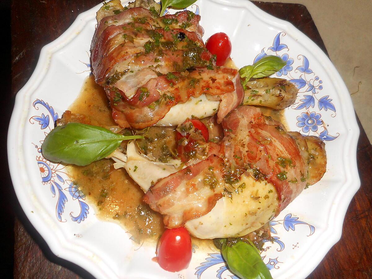recette Cuisses de poulet lard a la provençale
