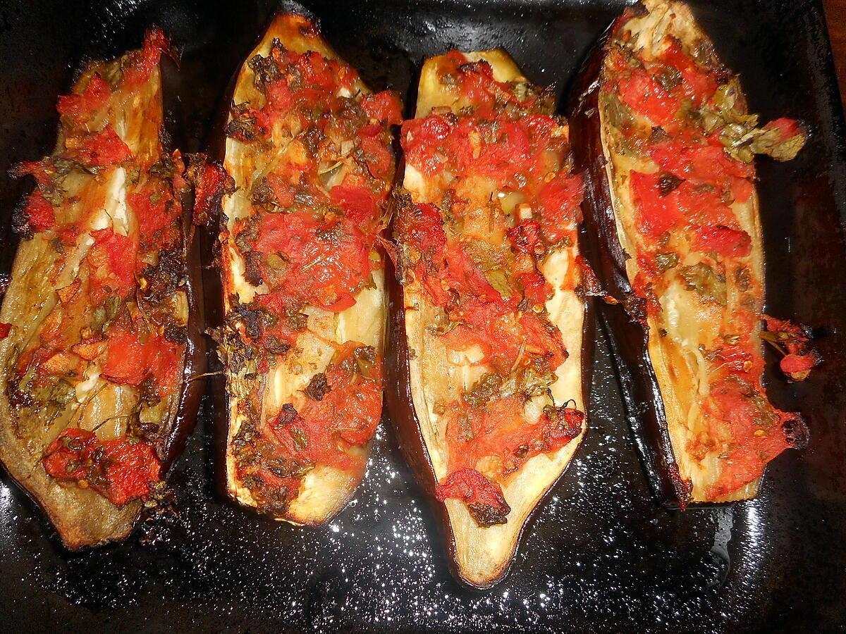 recette Aubergines en salsa de tomates