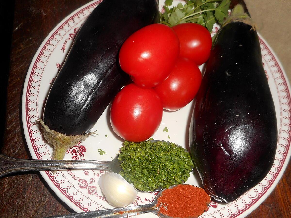 recette Aubergines en salsa de tomates