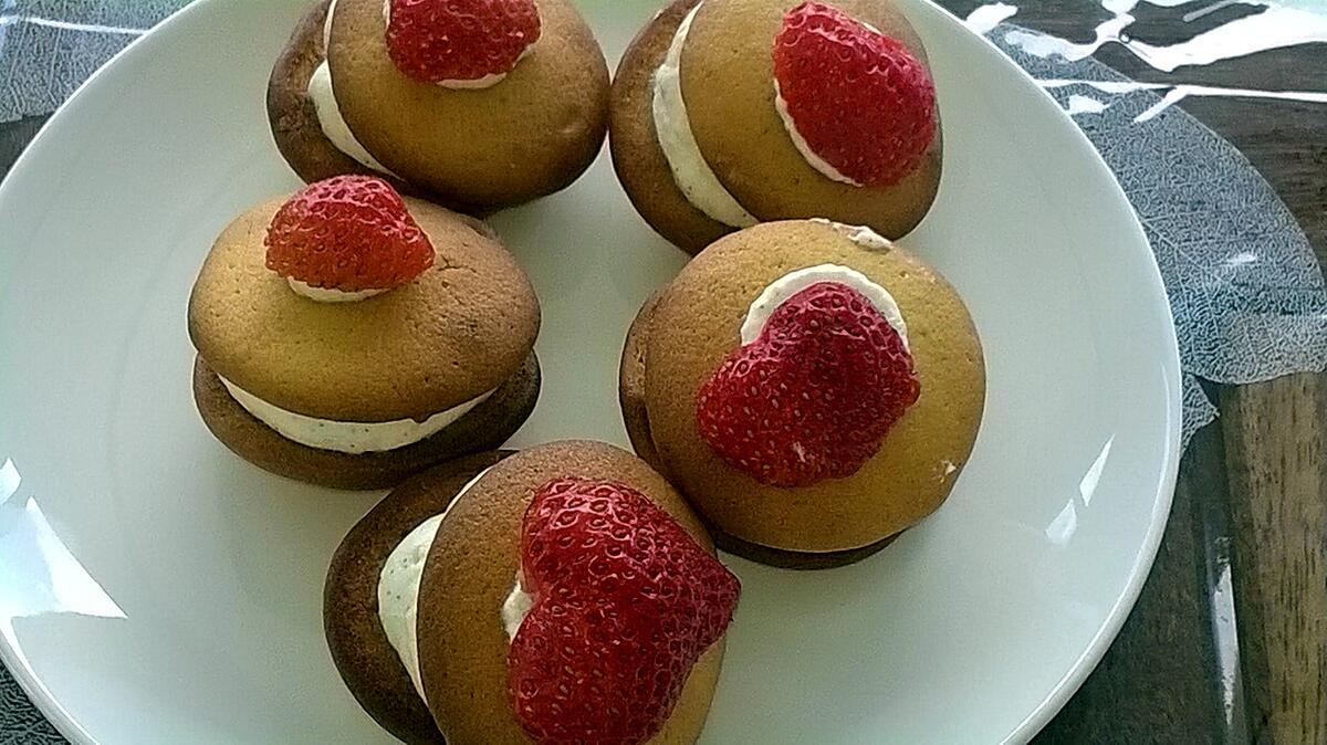 recette whoopies chantilly fraise