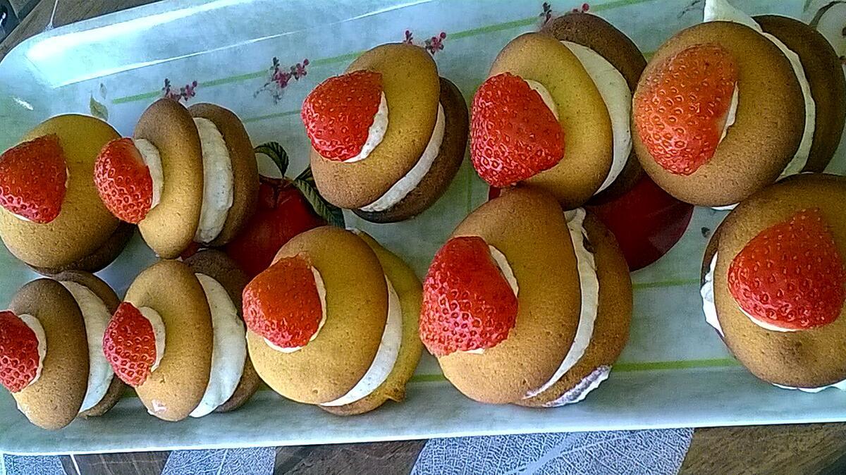 recette whoopies chantilly fraise