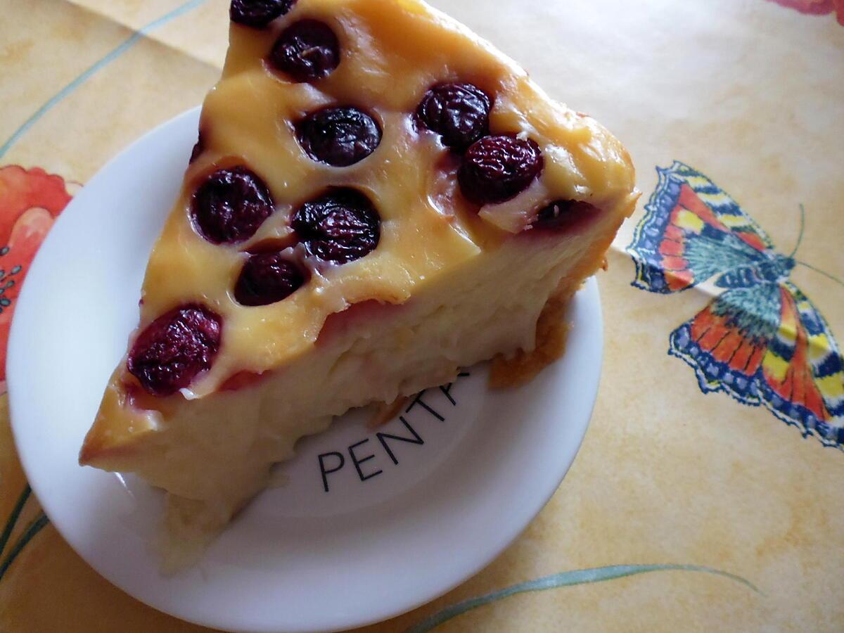 recette Flan pâtissier aux cerises