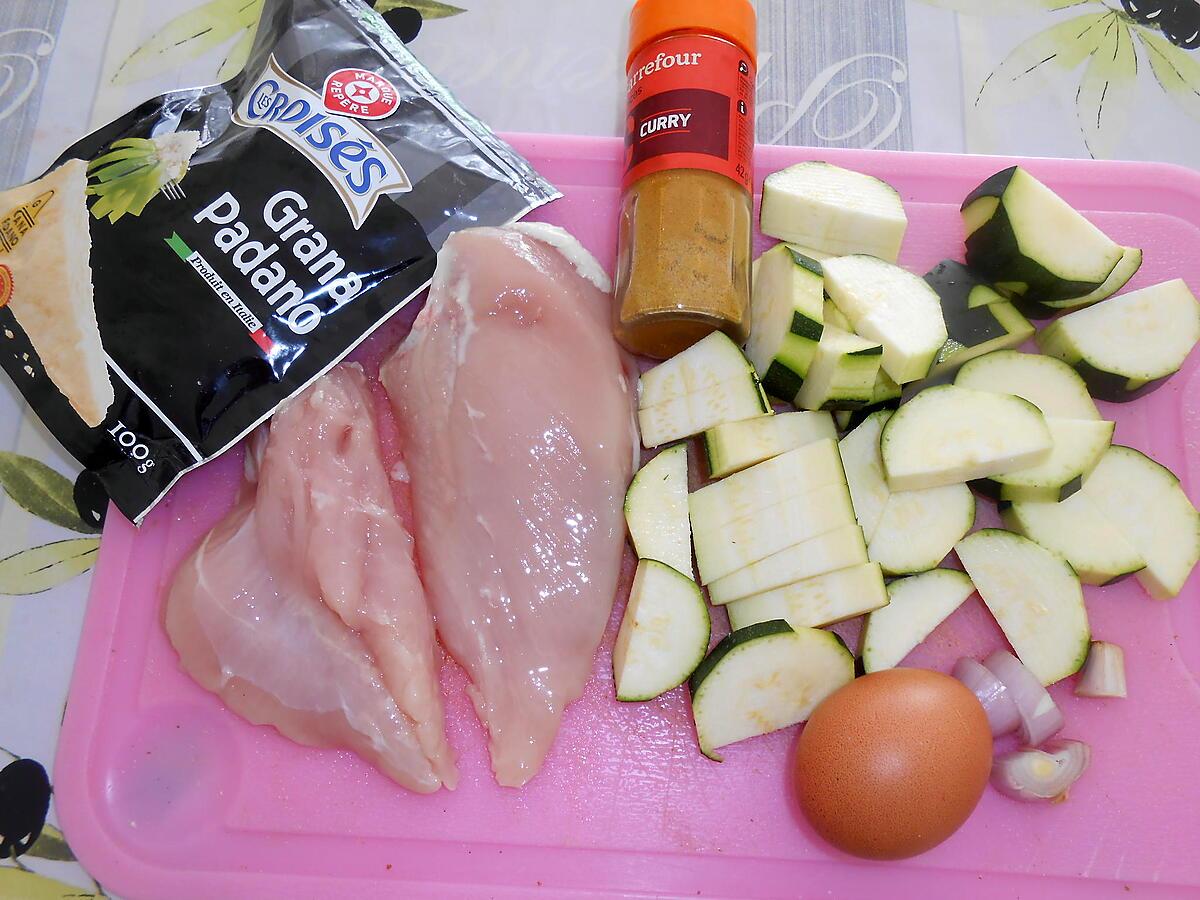 recette BOULETTES PANEES POULET COURGETTES