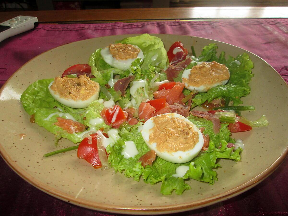 recette oeufs farcis  sur une idée de diane ange