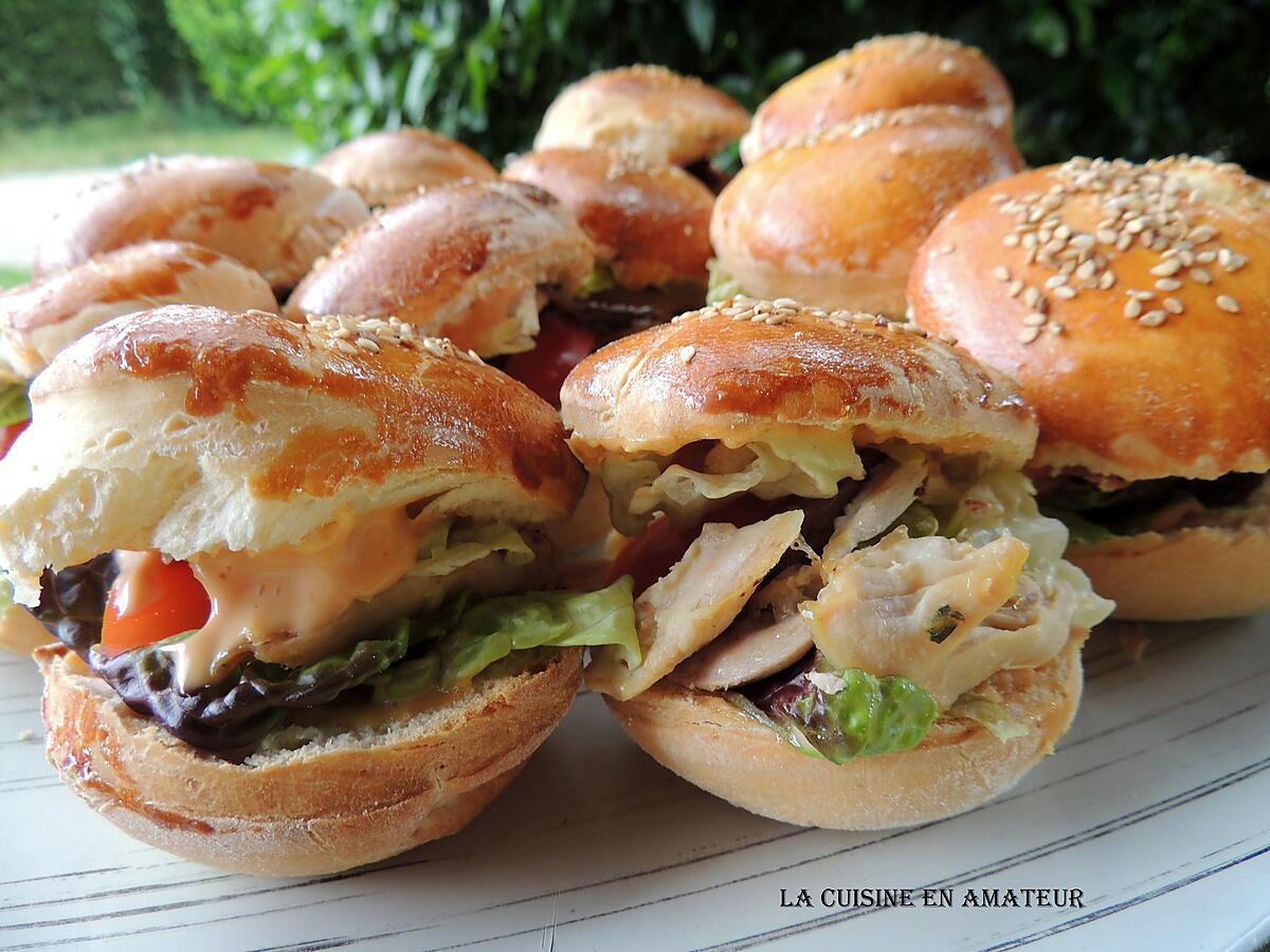 recette Mini burger poulet