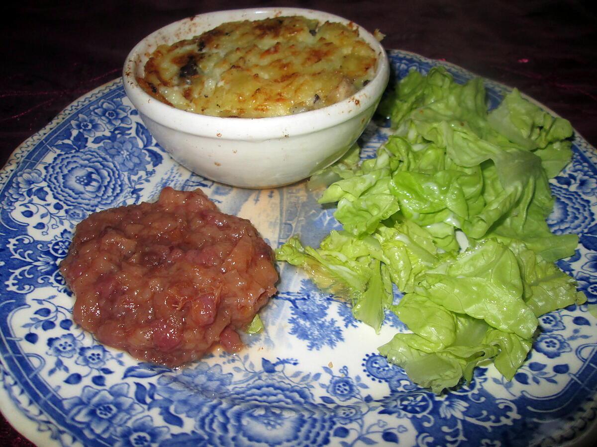 recette parmentier  de boudin  antillais