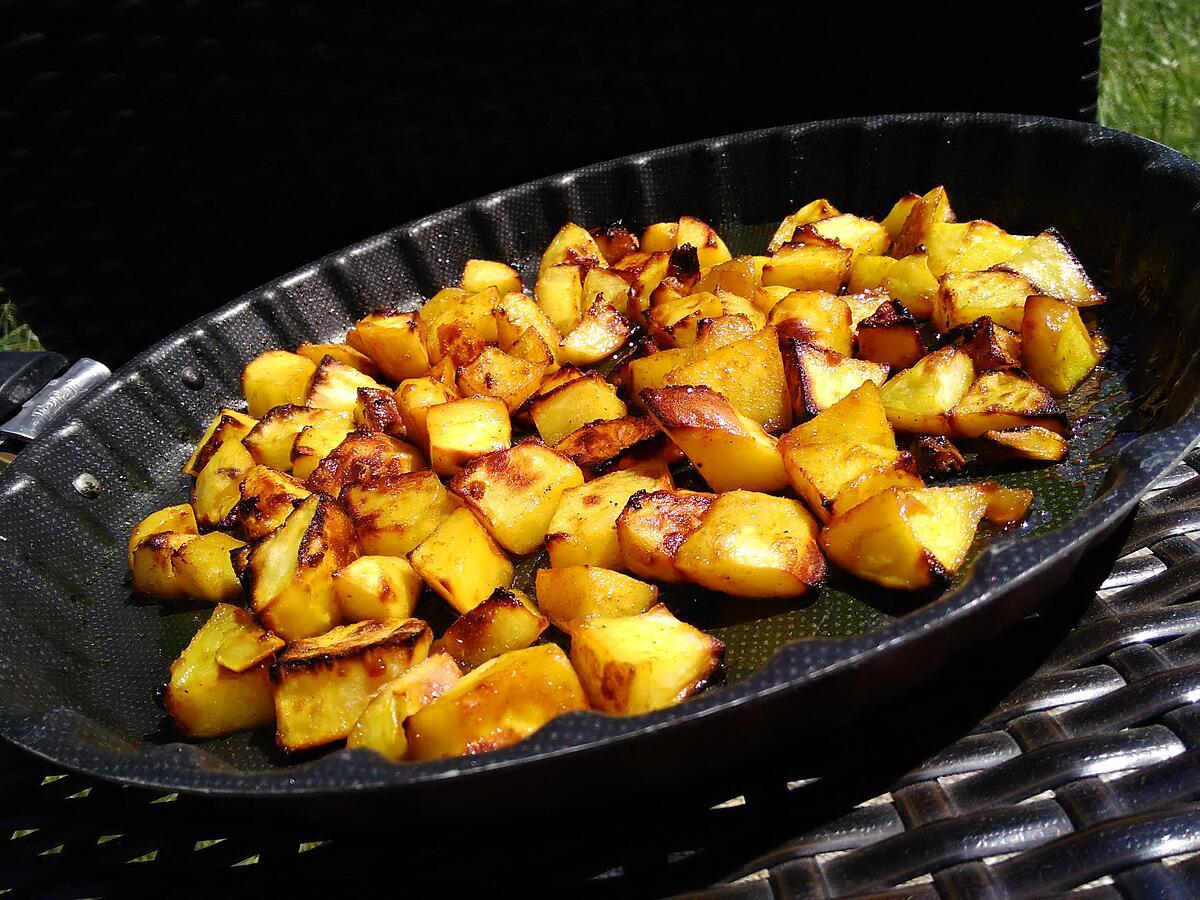 recette Pommes de terre sautés au miel citron epicèe au curry (au four)
