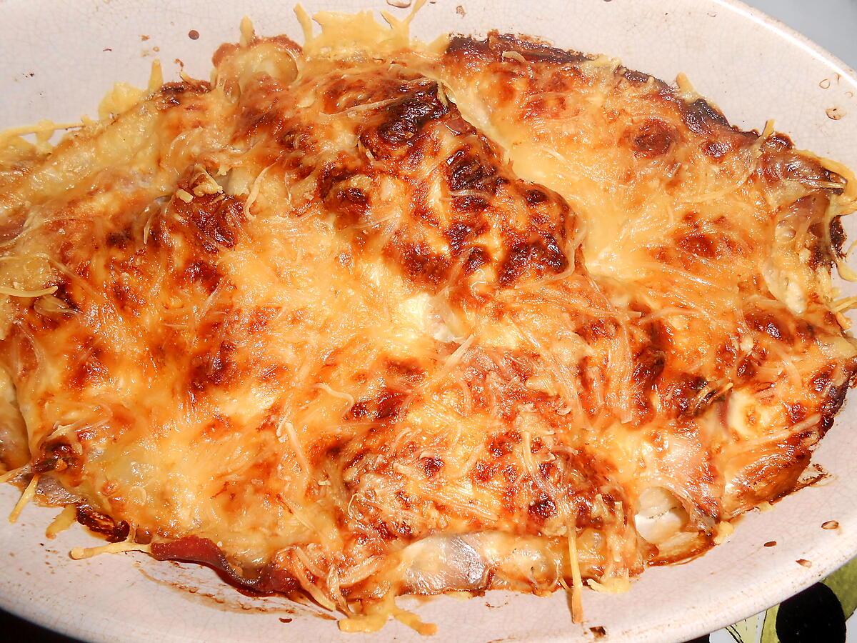 recette GRATIN DE CHOU FLEUR AU JAMBON