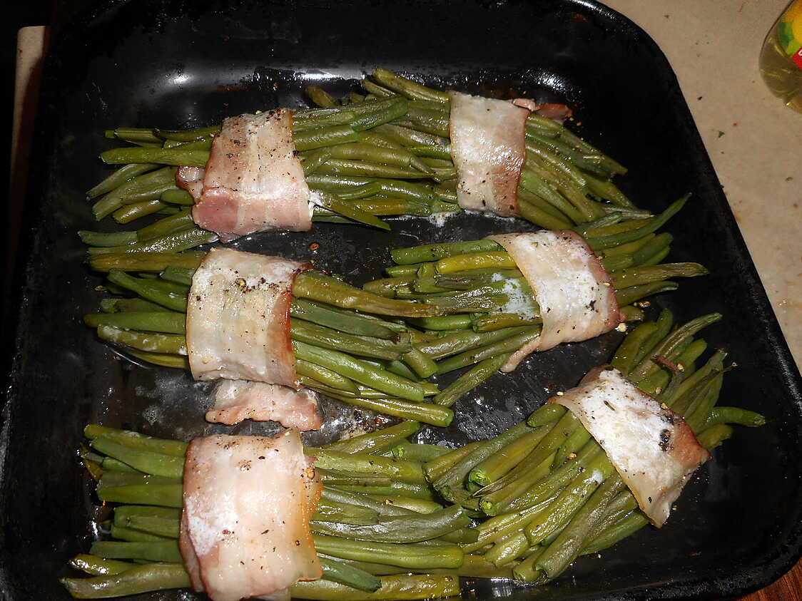 Recette de Fagots d haricots vert au lard