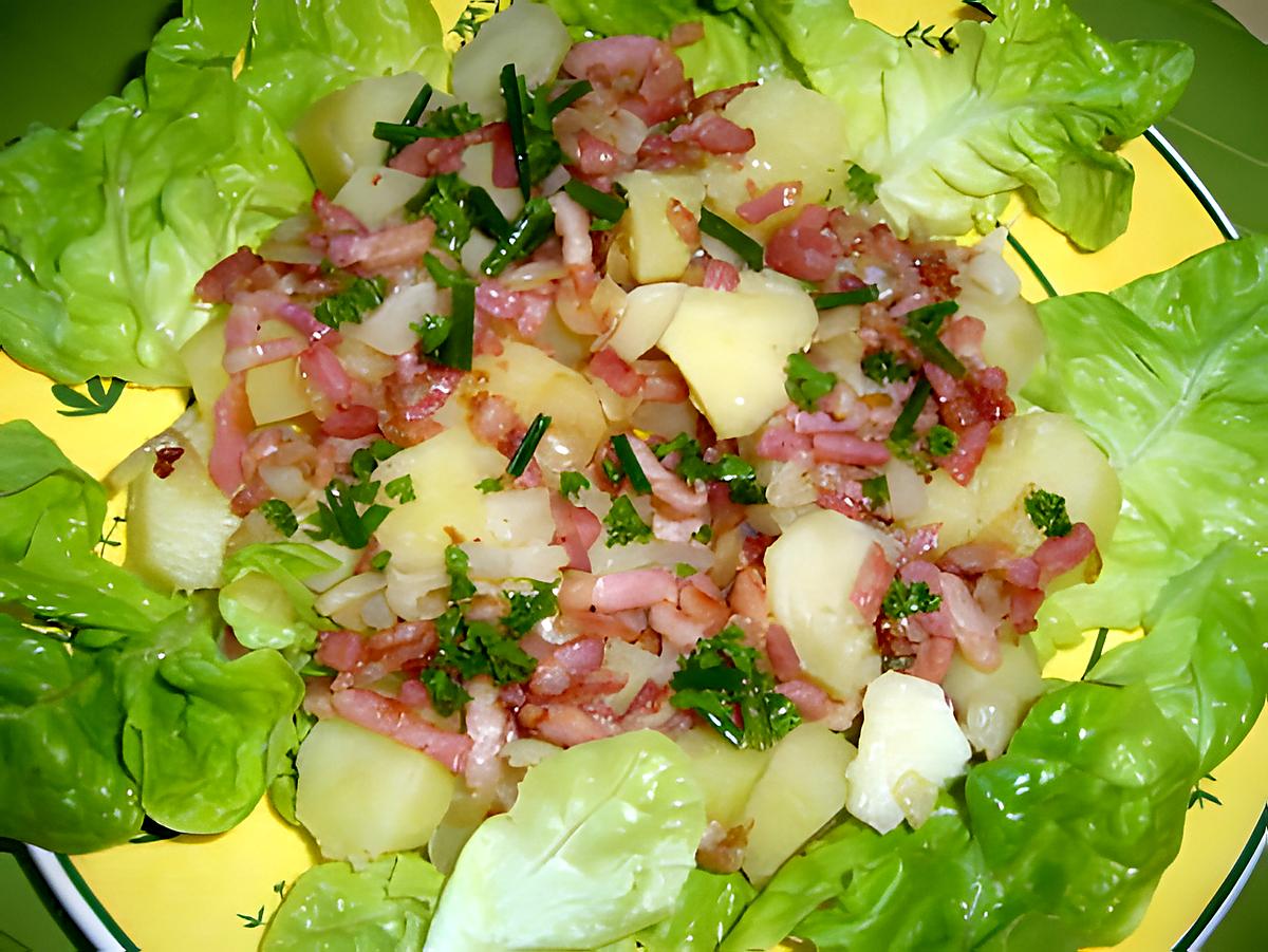 recette Salade de pommes de terre à l'échalote