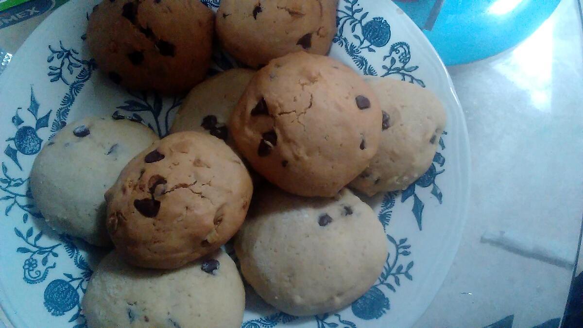 recette Cookies aux pépites de chocolat