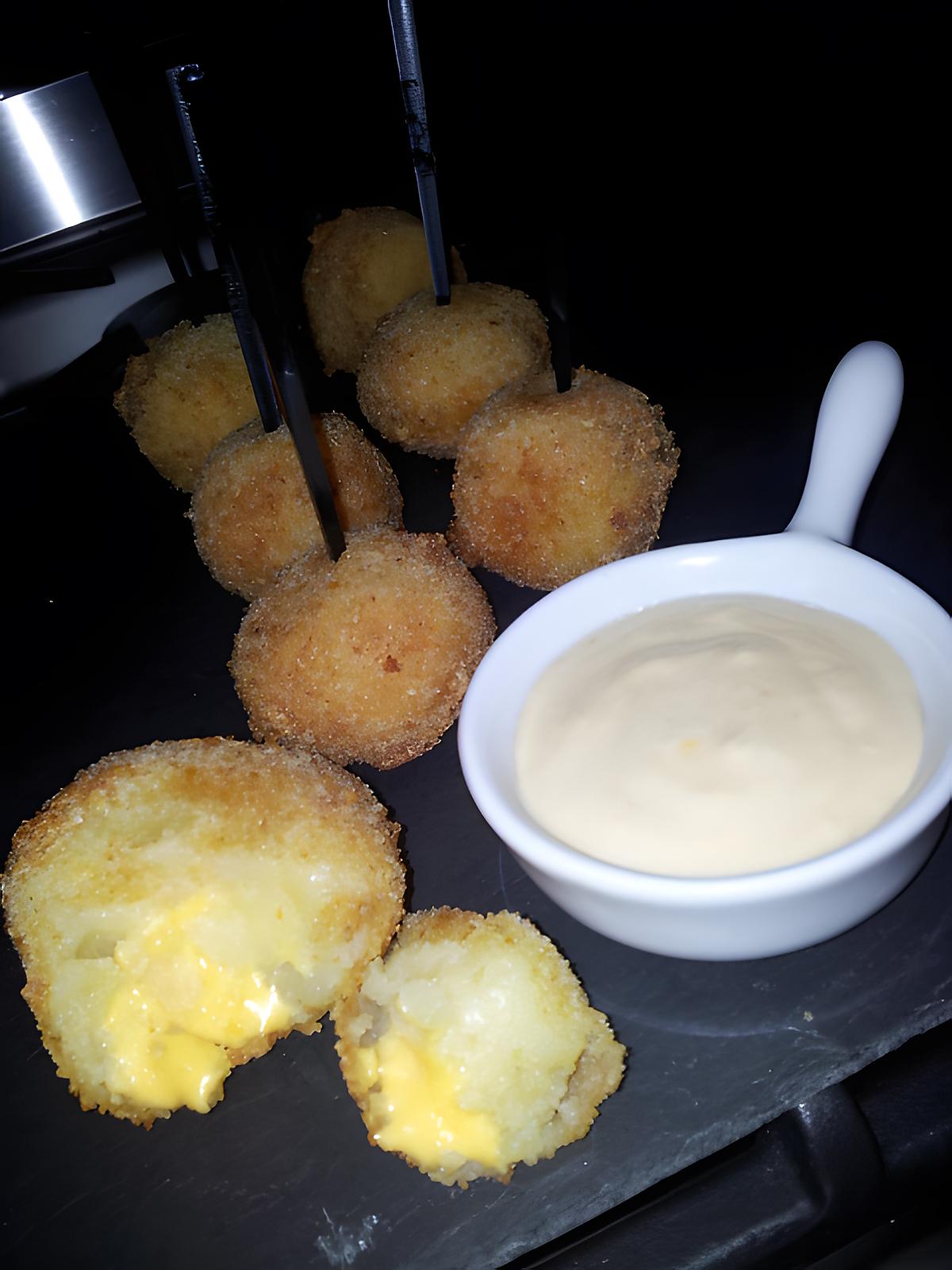 recette Croquettes de pommes de terre au cheddar