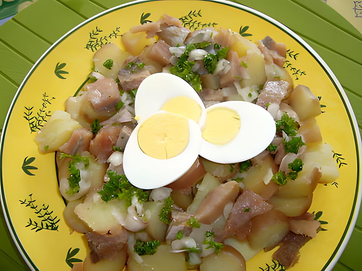 recette Salade de pommes de terre aux harengs fumés