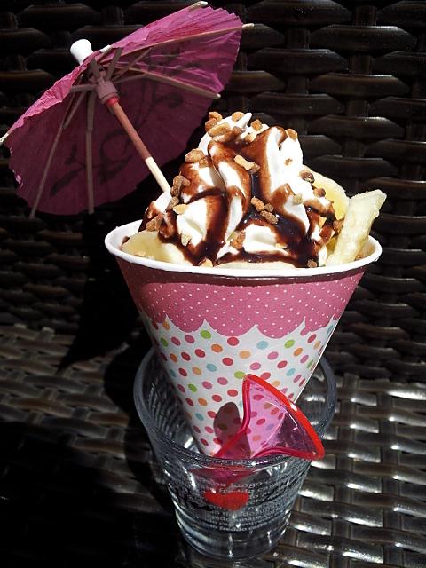 recette Cornet banana split