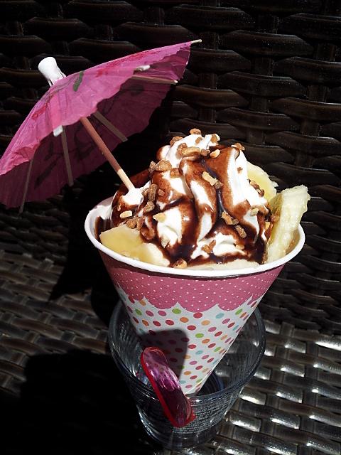 recette Cornet banana split