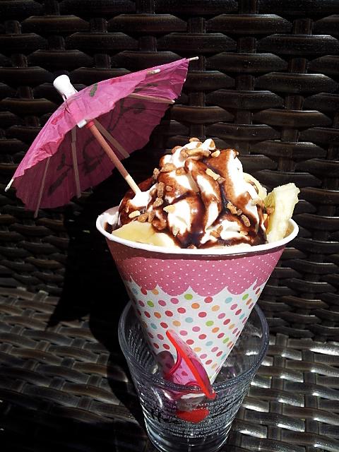 recette Cornet banana split