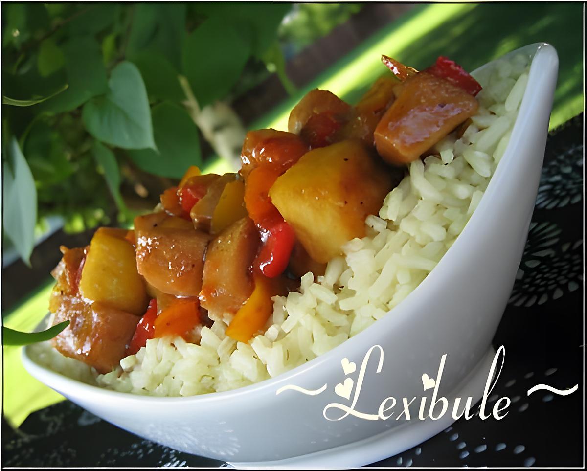 recette Poulet aigre doux à l'ananas