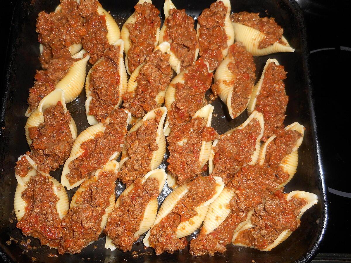 recette Conchiglioni farcies a l italienne