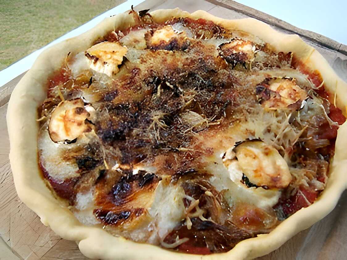 Tarte au chèvre et miel