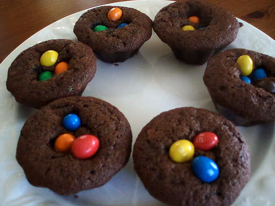 recette Petits gâteaux au chocolat et M&M's