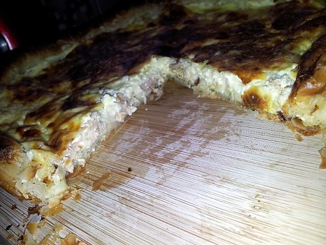 recette Quiche au thon et mozzarella à la moutarde*de mon Papa*