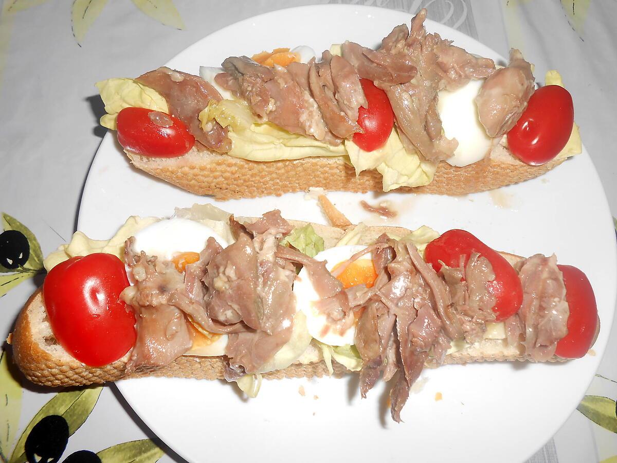 recette TARTINES DU SOIR