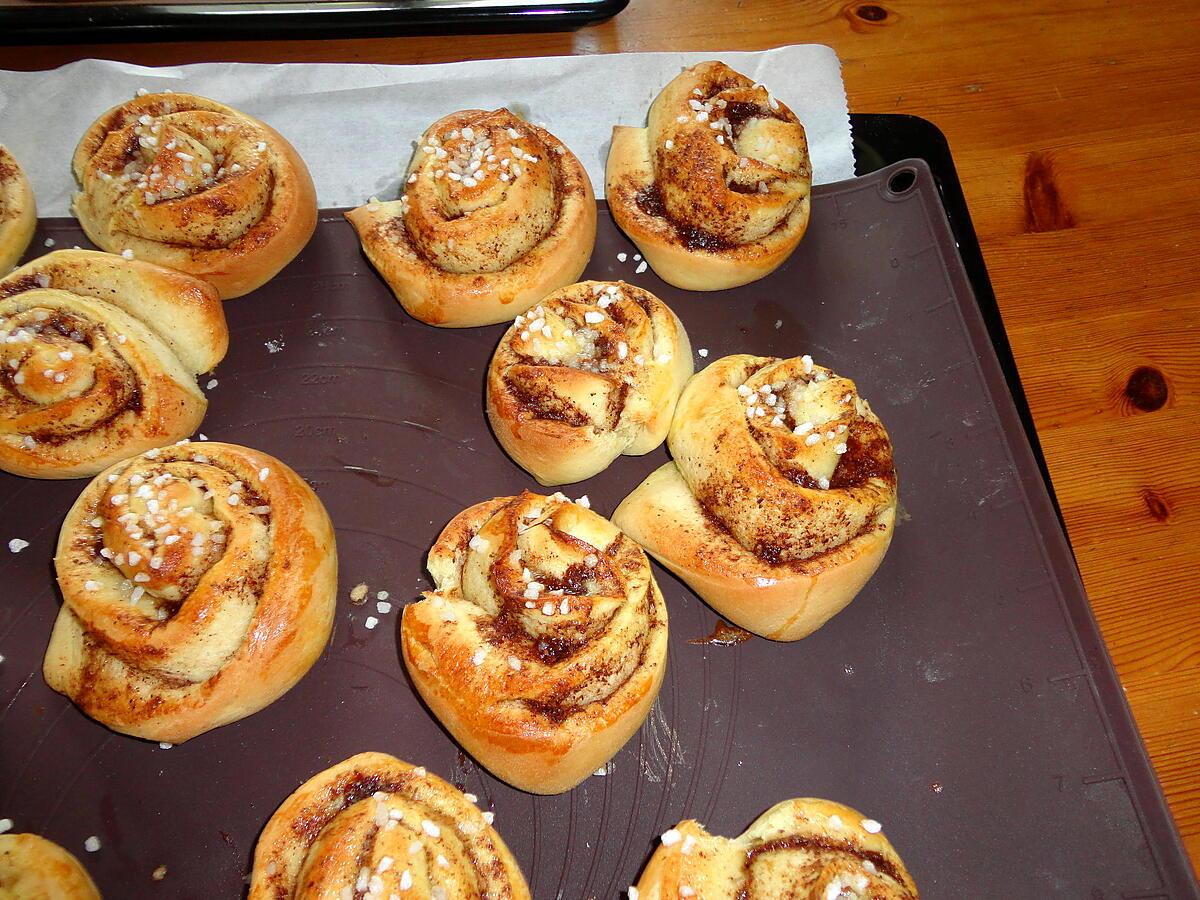 recette KANELBULLAR  petits pains suedois "" DE JOSETTE BAYSSE ""