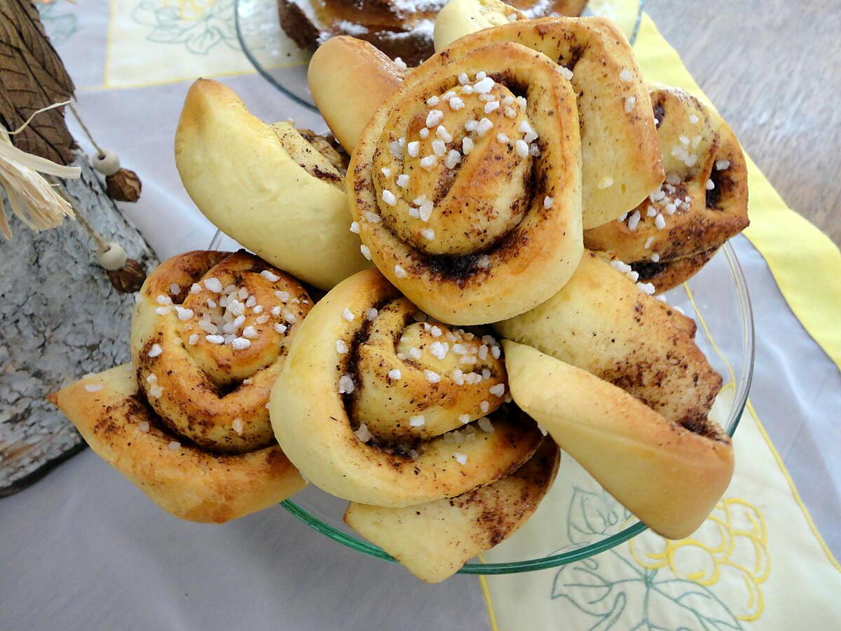 recette KANELBULLAR  petits pains suedois "" DE JOSETTE BAYSSE ""